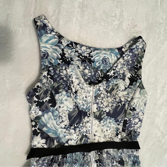 Danny & Nicole Blue Black Sleeveless Sundress - Picture 4 of 13